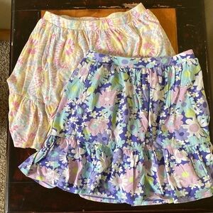 Land's End Floral Patterned Skort Set